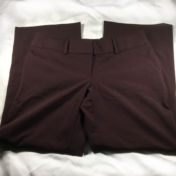 Loft| Ann Taylor Burgundy Marisa Trouser sz 4 - Picture 4 of 8